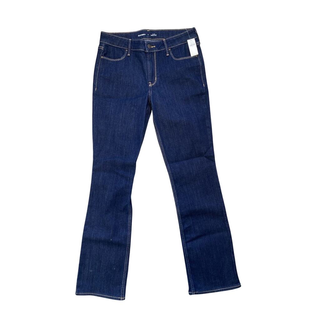 Old Navy Jeans Womens 6 NEW Mid-Rise Bootcut Minimalist Dark Wash Denim Pants